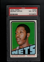 1972 Topps #197 George Carter PSA 8 NM-MT    NEW YORK NETS